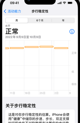 平和iPhone手机维修如何在iPhone开启'步行稳定性通知'