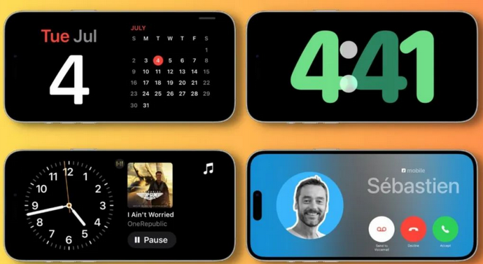 平和苹果手机维修分享iOS17横屏充电待机显示有什么好处 