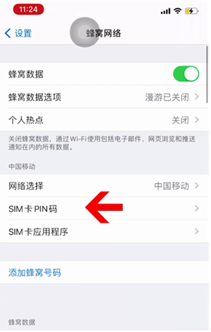 平和苹果14维修网分享如何给iPhone14的SIM卡设置密码 